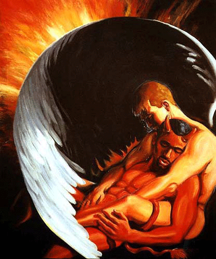 Die Wahrheit über den Urknall, acrylic on canvas, 1998