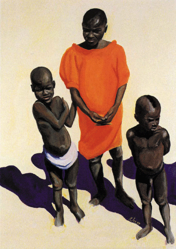 Von oben herab, acrylic on canvas, 1997